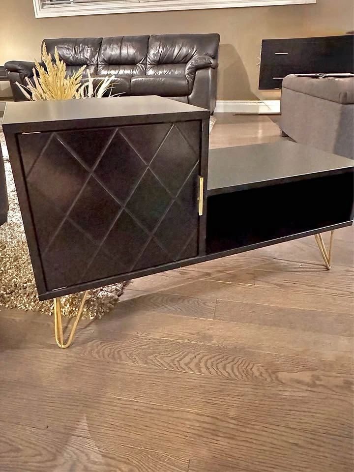 Side end table and storage cabinet