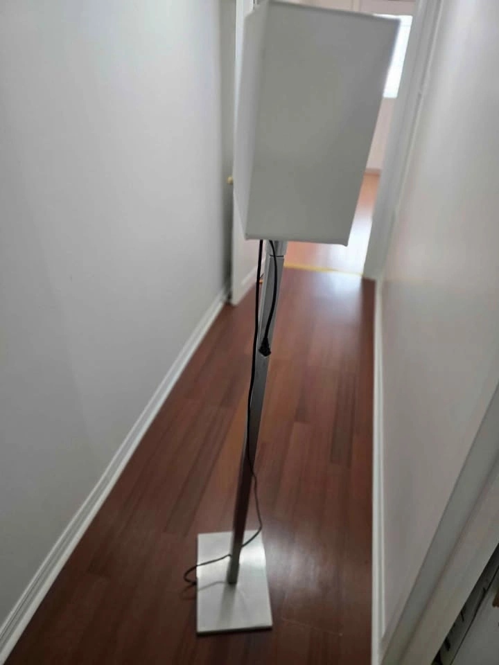 IKEA TOMELILLA Floor Lamp – Modern Brushed Nickel (Good Conditio - photo 2