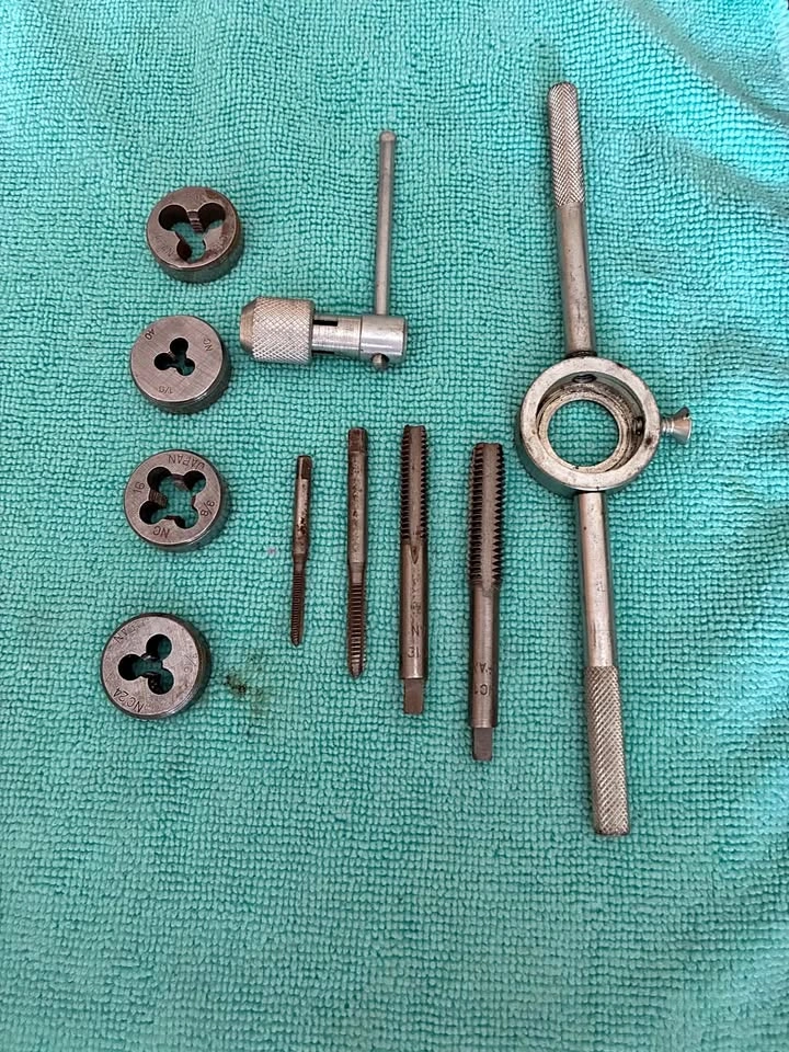 Vintage ETC 10-Piece Tap and Die Set - Made in Japan