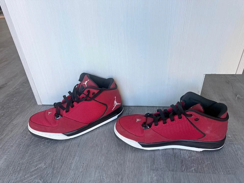 Red Jordan Flight Sneakers