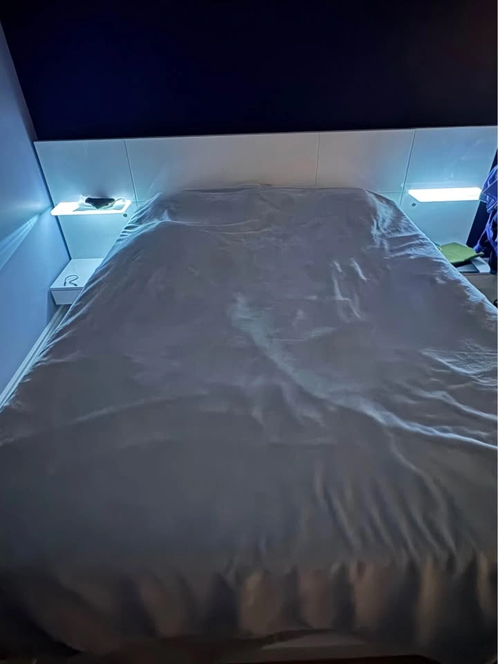White Bed with Glow in the Dark & LED Shelves and Drawers - photo 2