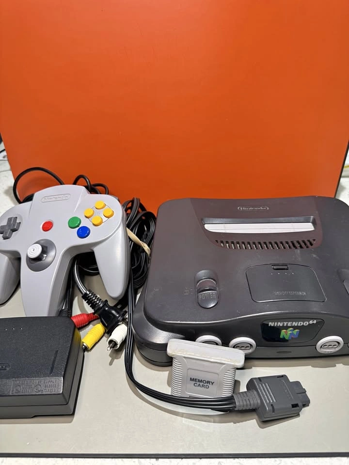 Nintendo 64 Console Bundle with Controller, Memory Card, Power &