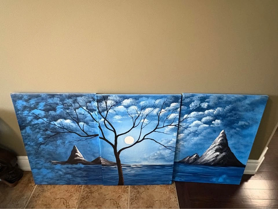 Sale: 3-piece wall art/canvas - photo 2