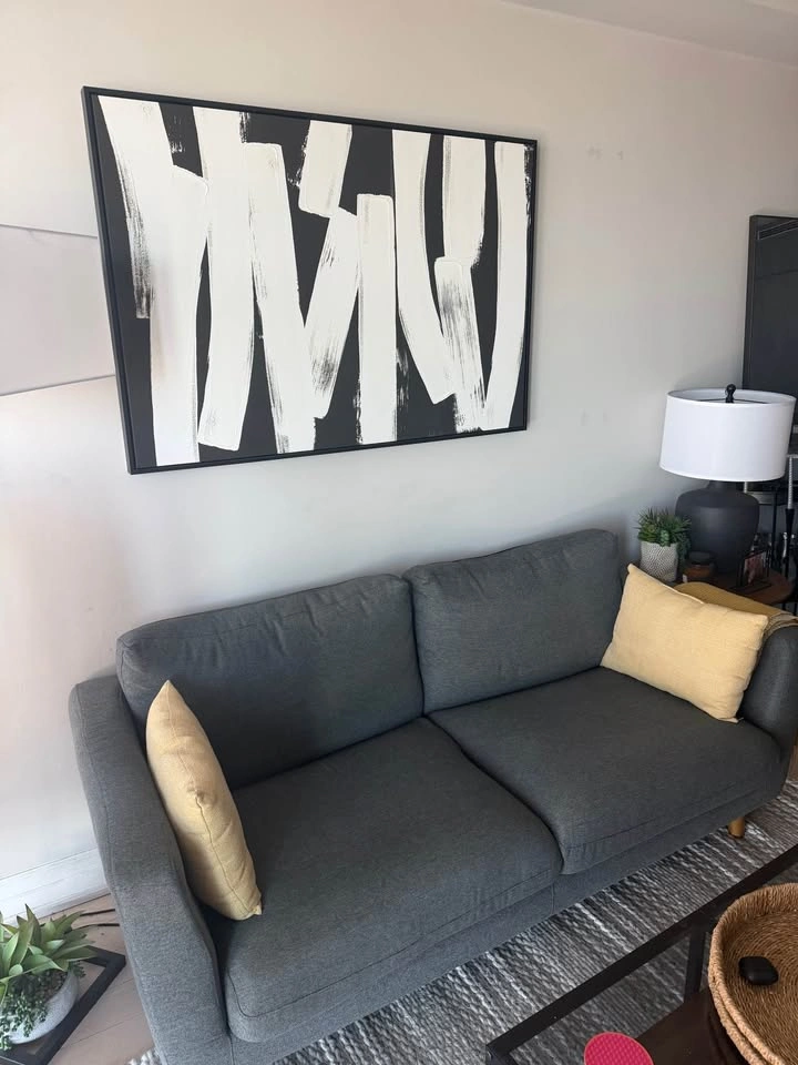 Structube Falcon 3-Seater Sofa – Dark Grey, Great Condition - photo 4