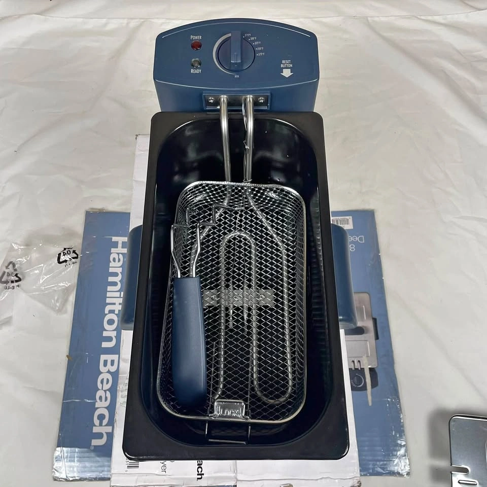 Hamilton Beach 8-Cup Deep Fryer - Blue, 1500W (Model 35031)