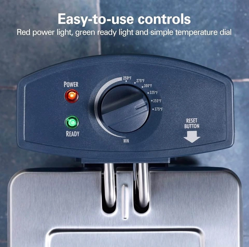 Hamilton Beach 8-Cup Deep Fryer - Blue, 1500W (Model 35031) - photo 3