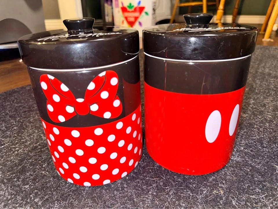 Mickey & Minnie Canisters/Jar