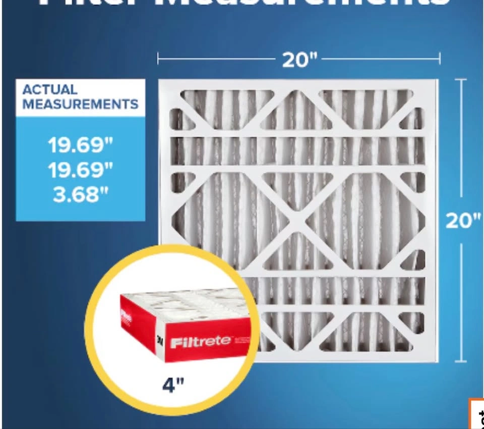 FILTRETE ULTIMATE MICRO ALLERGEN AIR FILTERS - 20" X 20" X 4" - photo 4