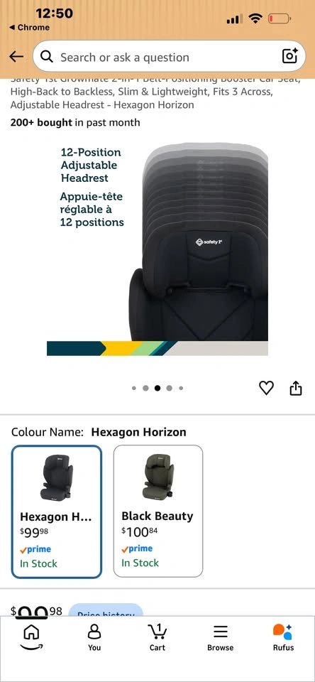 Safety 1st 2-in-1 Lightweight Growmate Booster Car Seat - photo 2