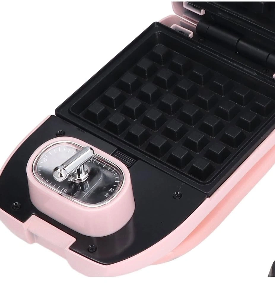 Tasty Mini Waffle & Grill Maker, Pink, 650W – Brand New - photo 3