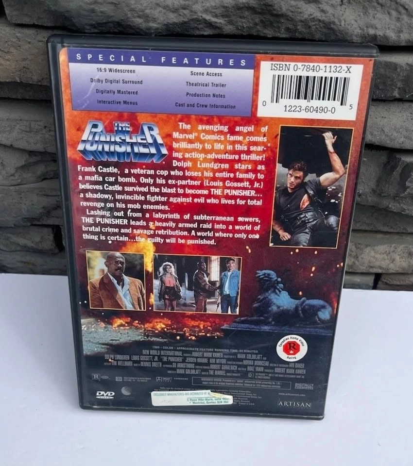 The Punisher DVD (1989) – Dolph Lundgren, Louis Gossett Jr. - photo 2
