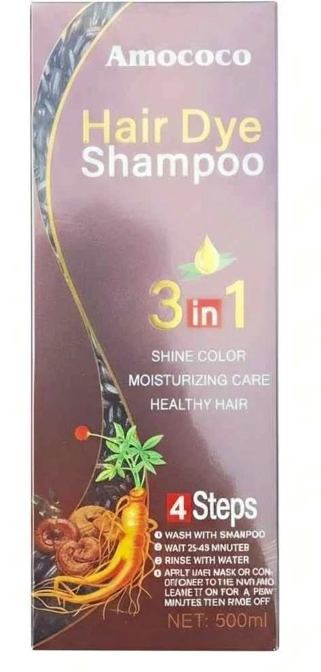 Hair Dye Shampoo 3in1 Shine Color - Dark Brown