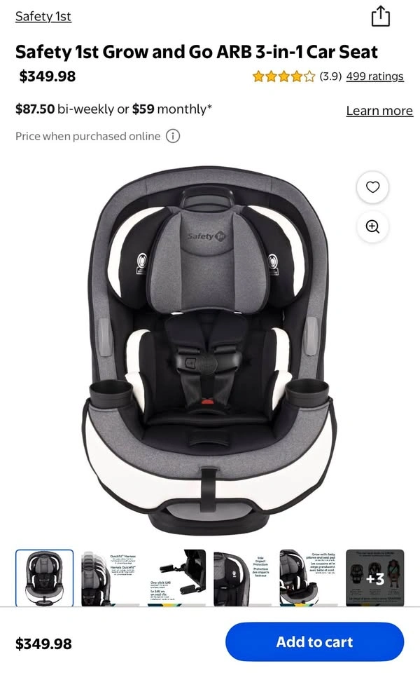 Safety 1st Grow & Go All-in-One Convertible Car Seat