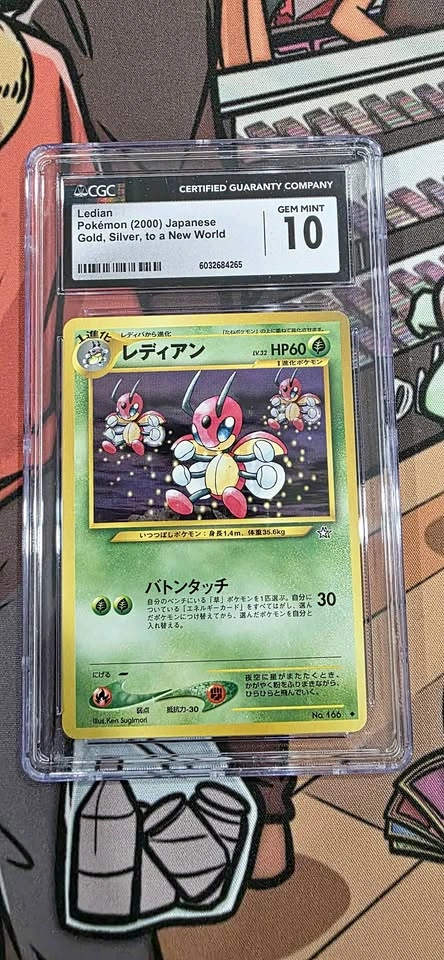 Ledian(JP) 166 Pokemon 2000 CGC Gem mint 10