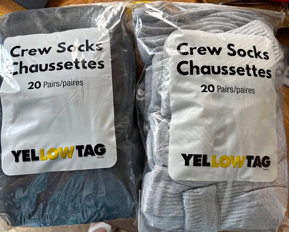 Men’s crew socks - size 10-13