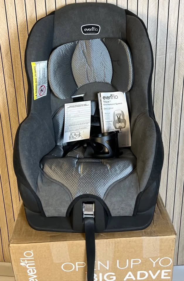 EVENFLO TRIBUTE LX CONVERTIBLE CAR SEAT - 40LBS CAP - GREY - photo 2