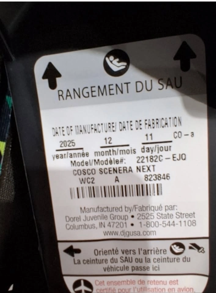 COSCO SCENERA NEXT CONVERTIBLE CAR SEAT - TRIANGLES - photo 2
