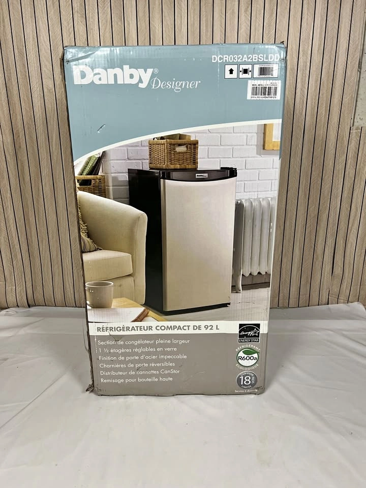 Danby Designer Compact Refrigerator with Freezer - 3.2 Cu. Ft.