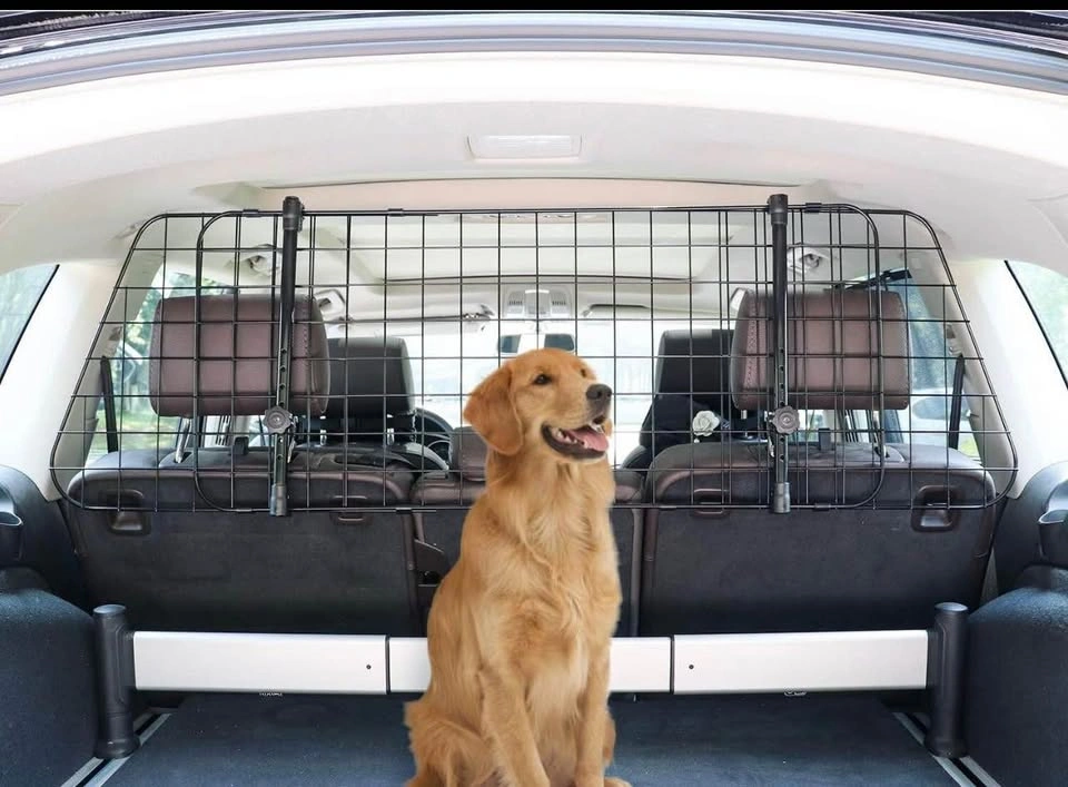 AMAZON BASICS 16” ADJUSTABLE DOG CAR BARRIER – BLACK - photo 2