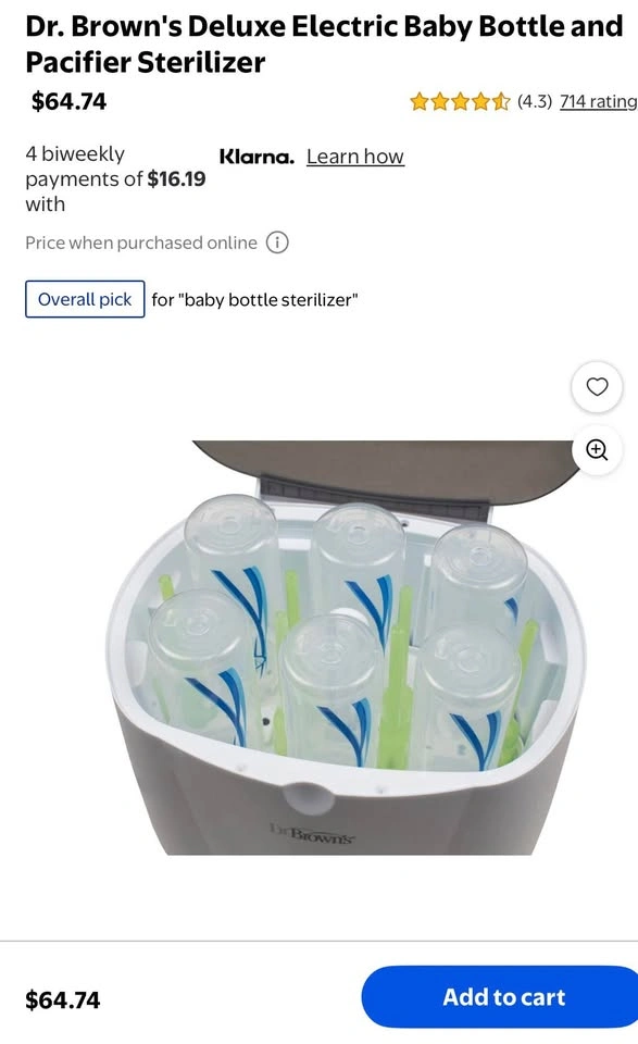 DR. BROWN’S DELUXE ELECTRIC BABY BOTTLE STERILIZER – GRAY - photo 4