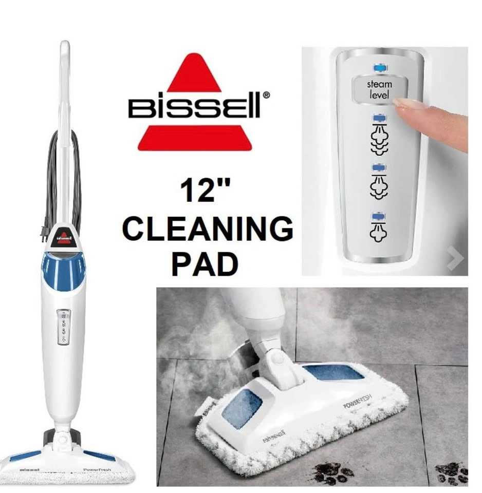 BISSELL POWERFRESH STEAM MOP - WHITE/BLUE (MODEL: 1940B) - photo 2