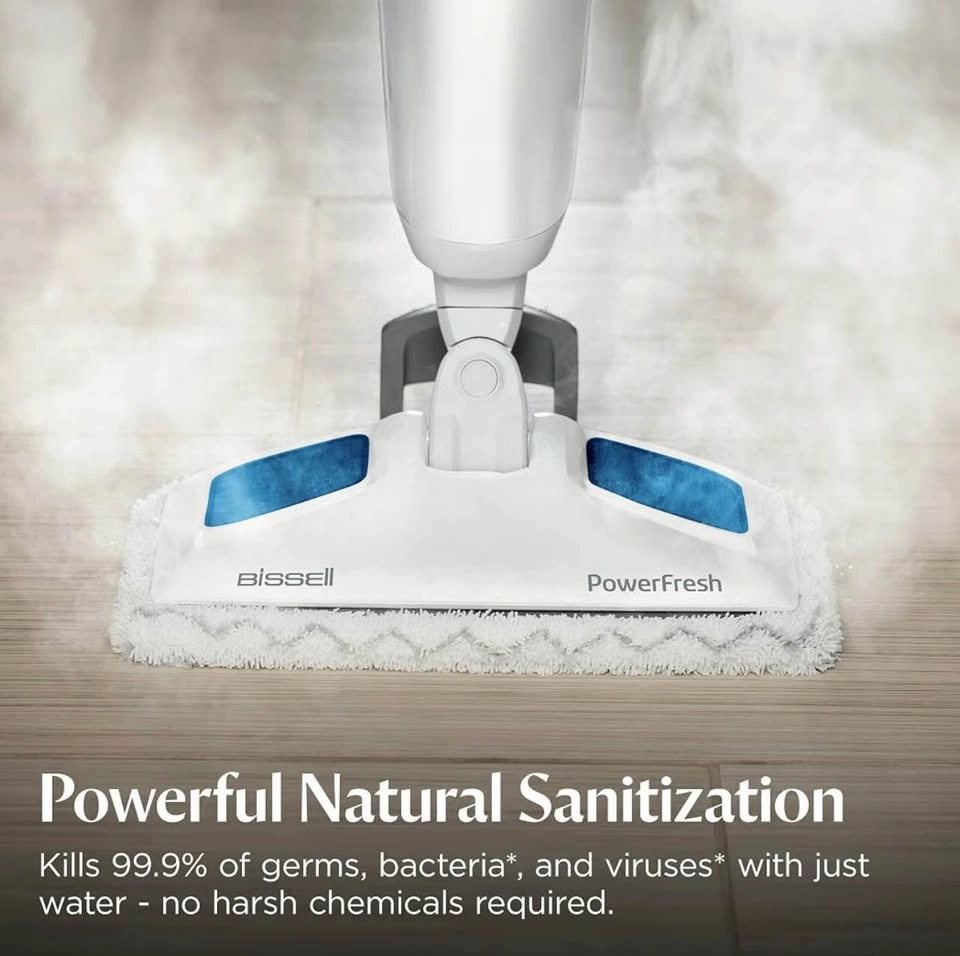 BISSELL POWERFRESH STEAM MOP - WHITE/BLUE (MODEL: 1940B) - photo 5