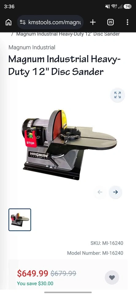 Magnum Disc Sander - photo 2