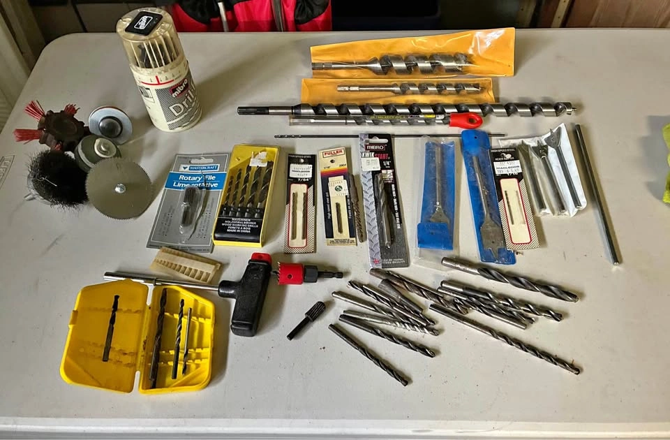 Huge Drill Bit & Rotary Tool Accessory Lot