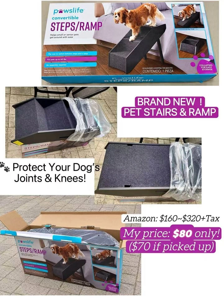 (New)Pawslife Convertible Pet Steps and Ramp
