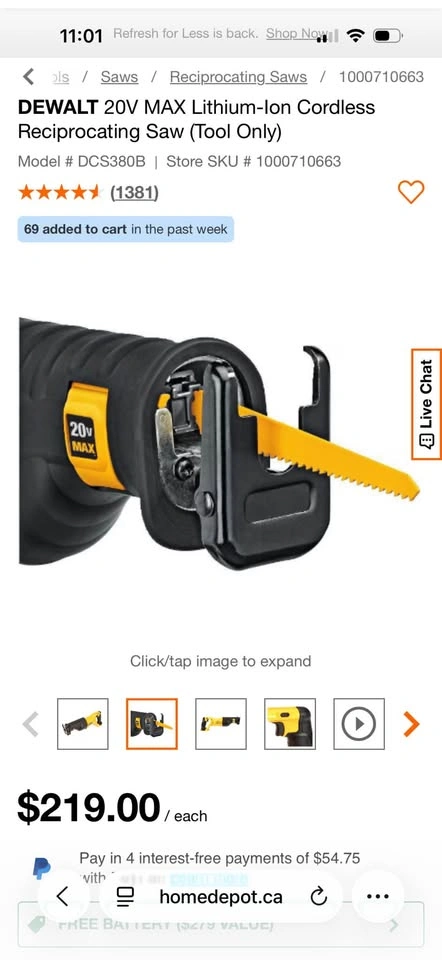 DEWALT 20V MAX Lithium-Ion Cordless Reciprocating Saw (Tool Only - photo 4