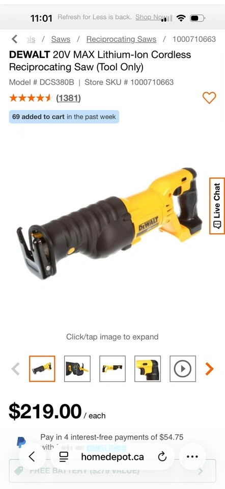 DEWALT 20V MAX Lithium-Ion Cordless Reciprocating Saw (Tool Only - photo 5