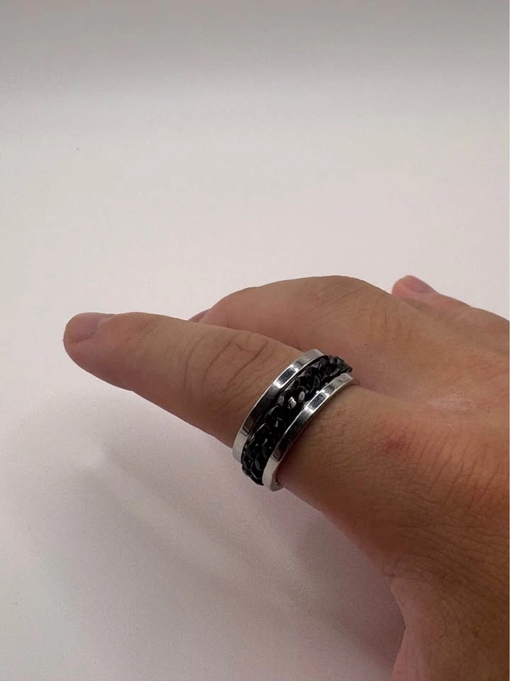 Silver multi Chain Ring - Size 8 - photo 3