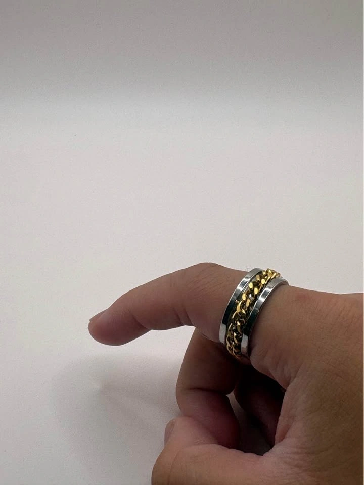 Silver multi Chain Ring - Size 8 - photo 4