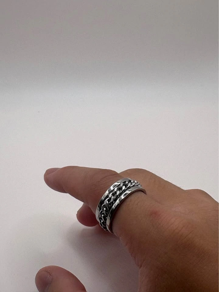 Silver multi Chain Ring - Size 8 - photo 5