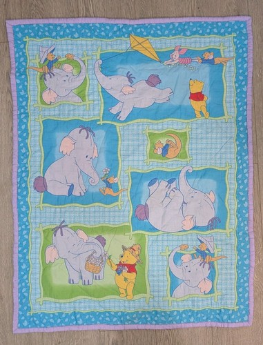 Vintage Disney Winnie the Pooh Heffalump Baby Quilt