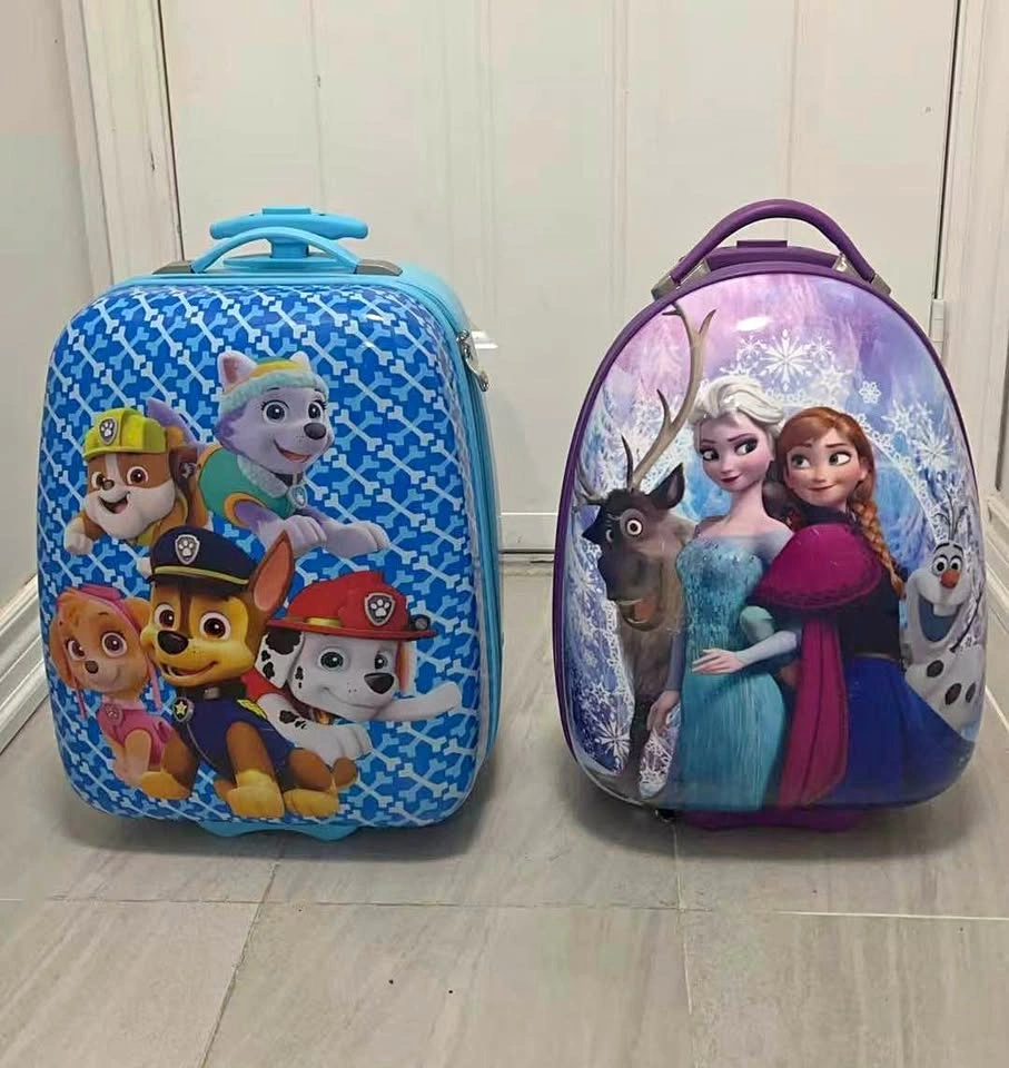 Paw Patrol and Disney Frozen Kids' Rolling Suitcases/backpack