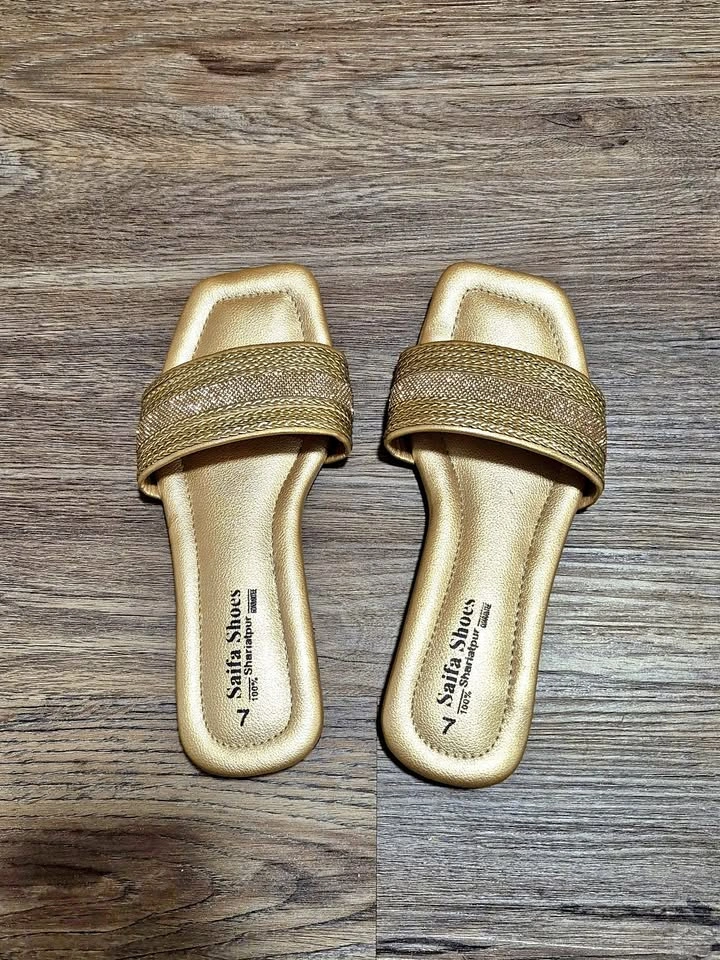 Womens gold sandals