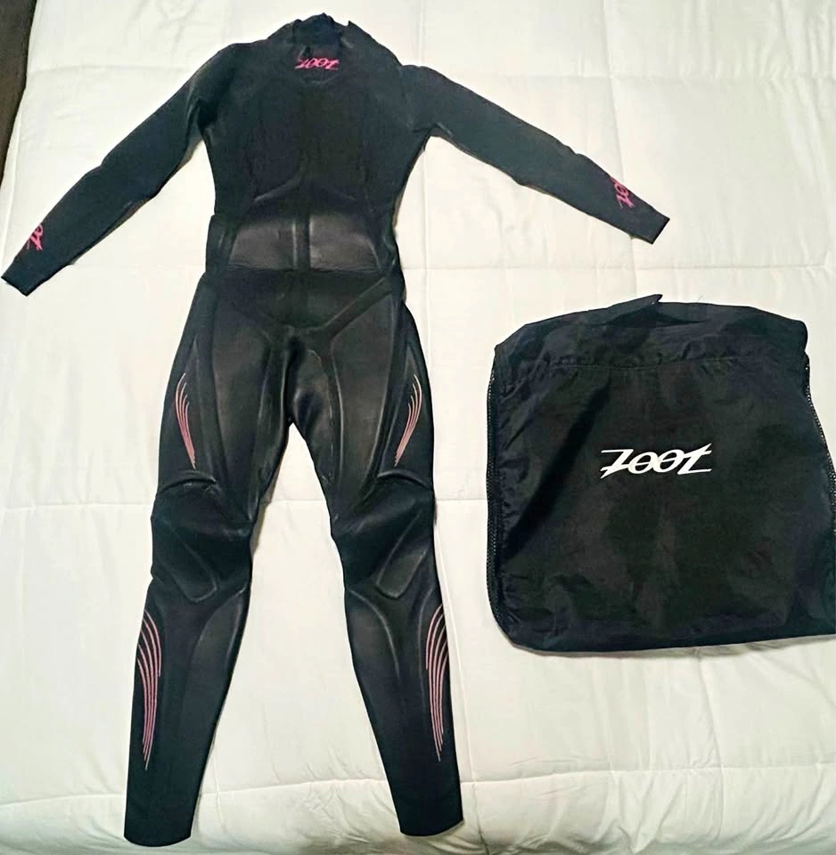 Women's Zoot Zenith 2.0 Triathlon Wetsuit (Full Suit + Bag) - Si