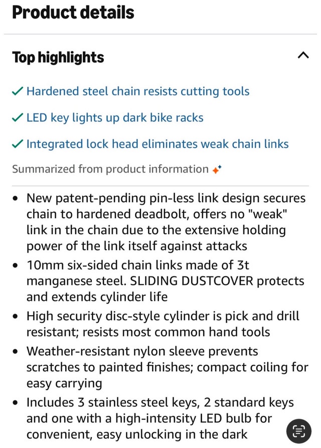Kryptonite Evolution 4 Integrated Chain Lock
