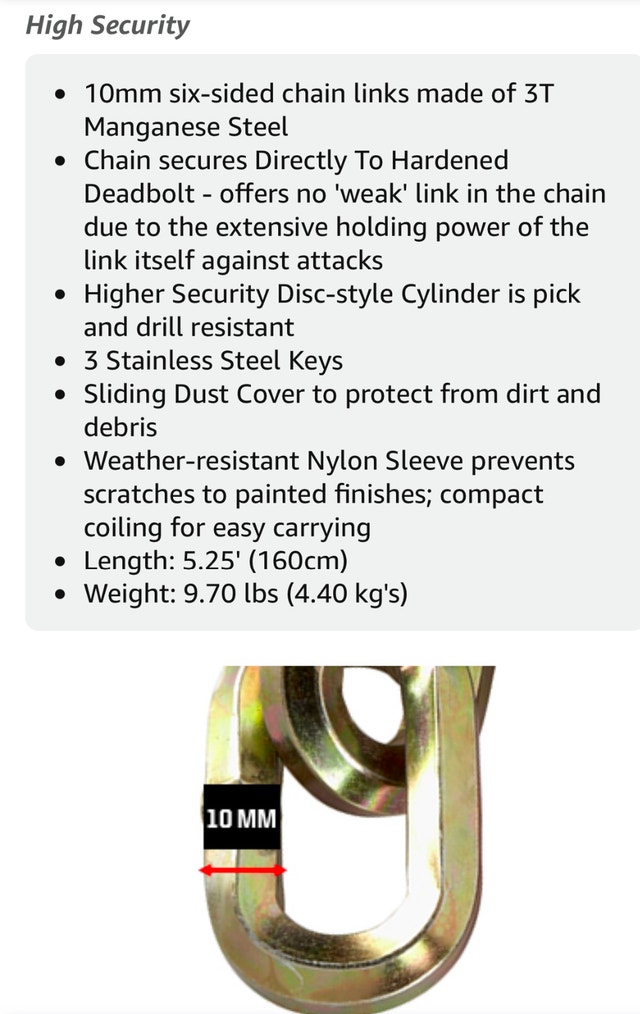 Kryptonite Evolution 4 Integrated Chain Lock - photo 2