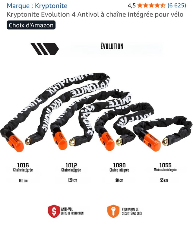 Kryptonite Evolution 4 Integrated Chain Lock - photo 5