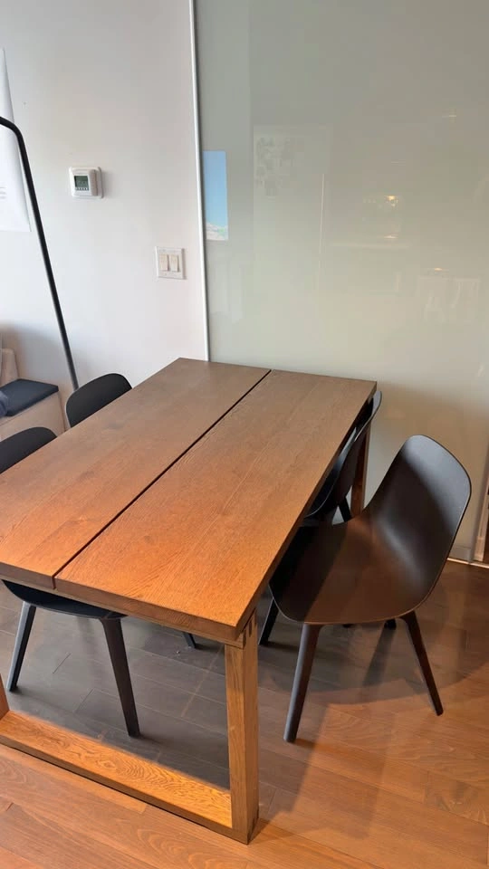 IKEA MÖRBYLÅNGA Dining Table + 4 ODGER Chairs