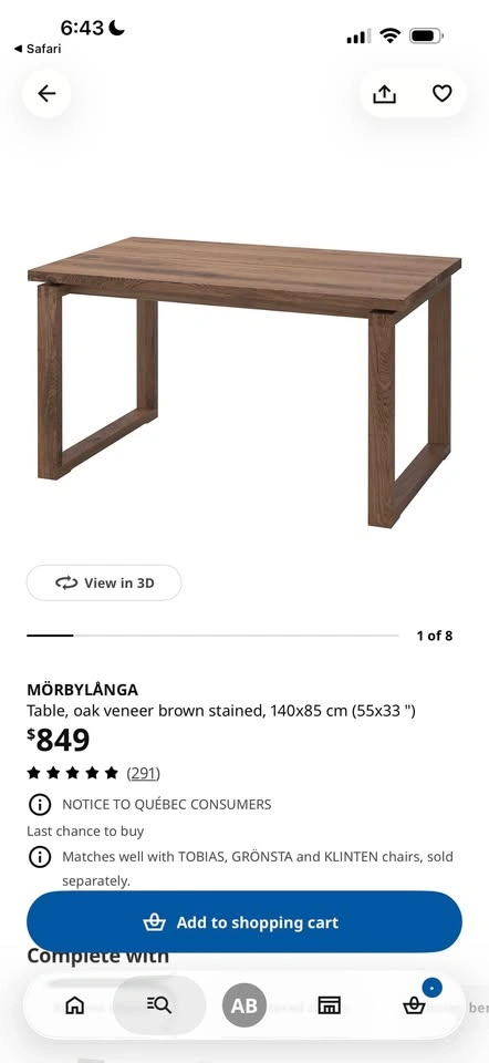 IKEA MÖRBYLÅNGA Dining Table + 4 ODGER Chairs - photo 2