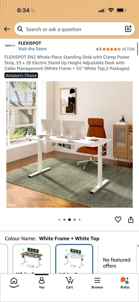 FlexiSpot EN2 Electric Standing Desk (All-White) - photo 4
