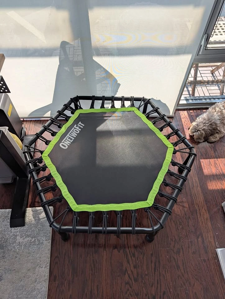 ONETWOFIT 48" Silent Fitness Rebounder Mini Trampoline