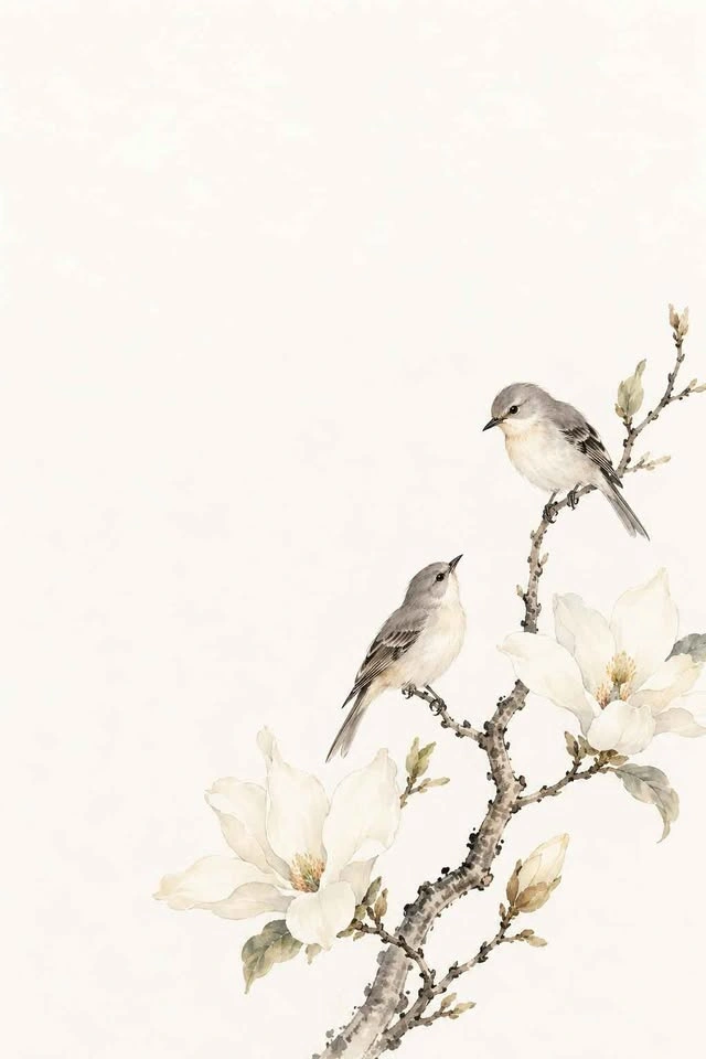 Chinese Flower-and-Bird Painting Print – 8×10 – Frame Included - photo 3