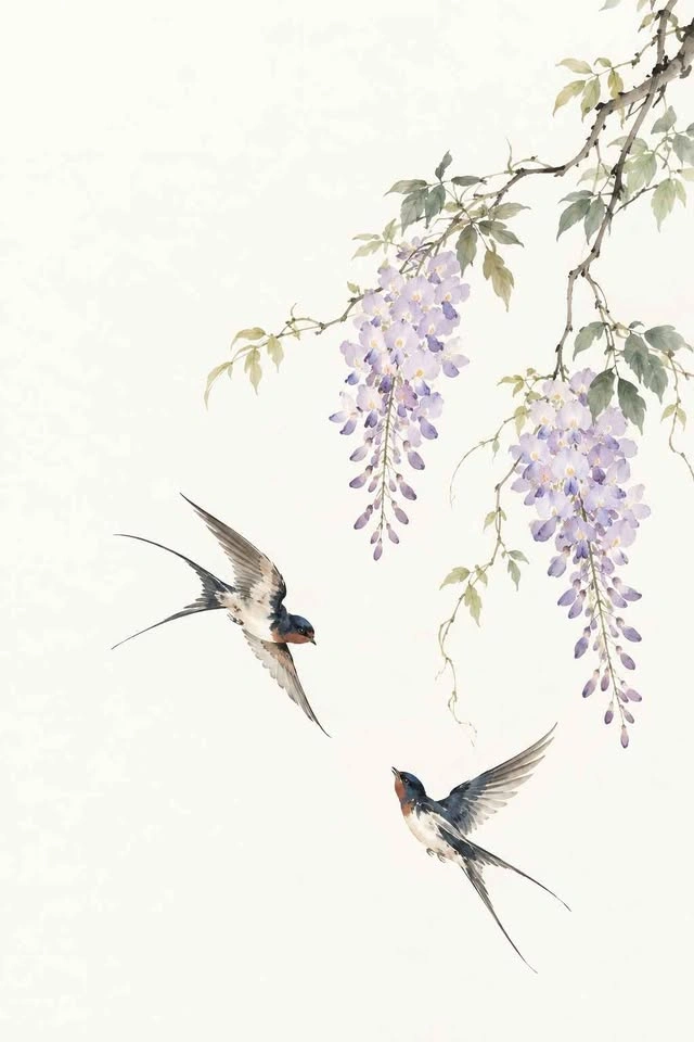 Chinese Flower-and-Bird Painting Print – 8×10 – Frame Included - photo 4