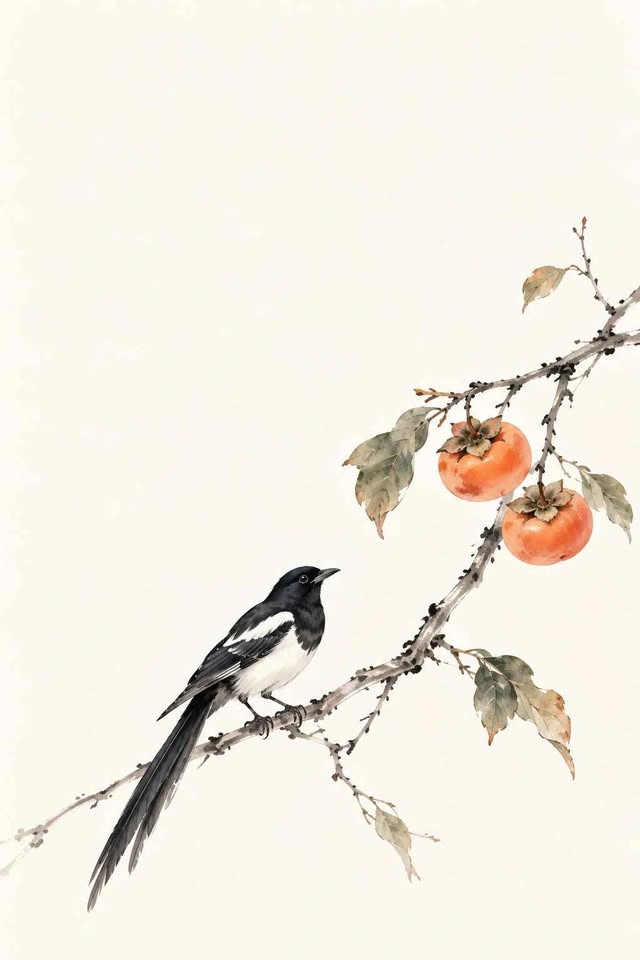 Chinese Flower-and-Bird Painting Print – 8×10 – Frame Included - photo 5