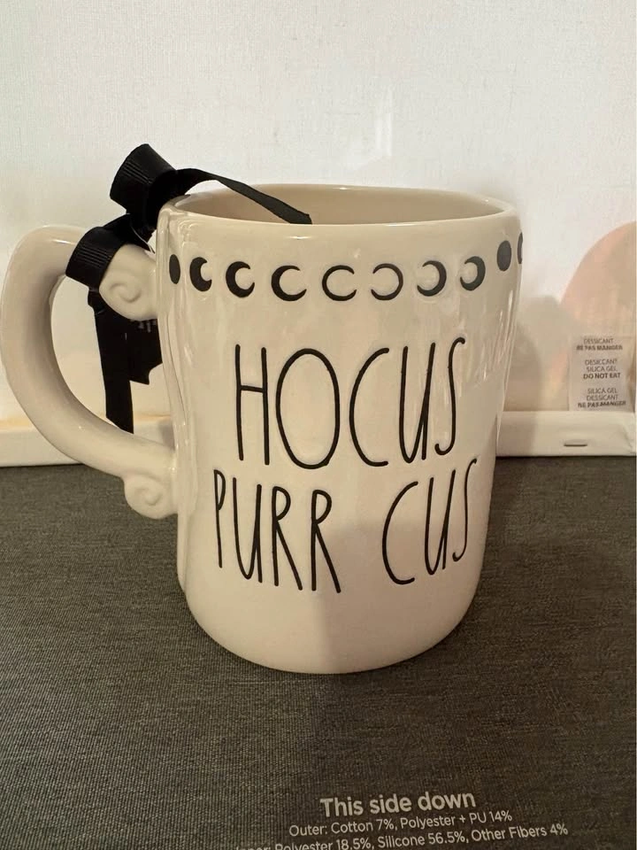 Rae Dunn black cat hocus purr cus mug - photo 2