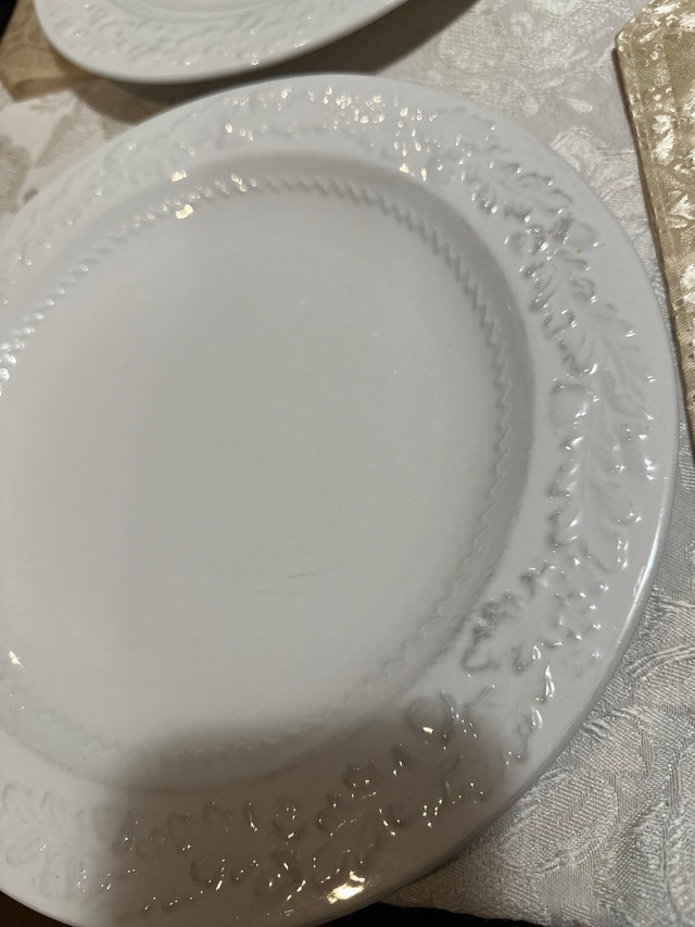 Martha Stewart plates leaf embossed plates-5 - photo 3